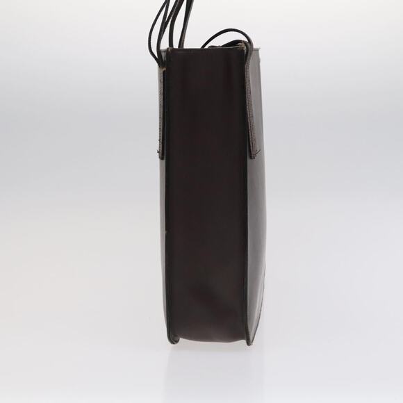 CHANEL Tote Bag Leather Brown Gold CC - Picture 4 of 16